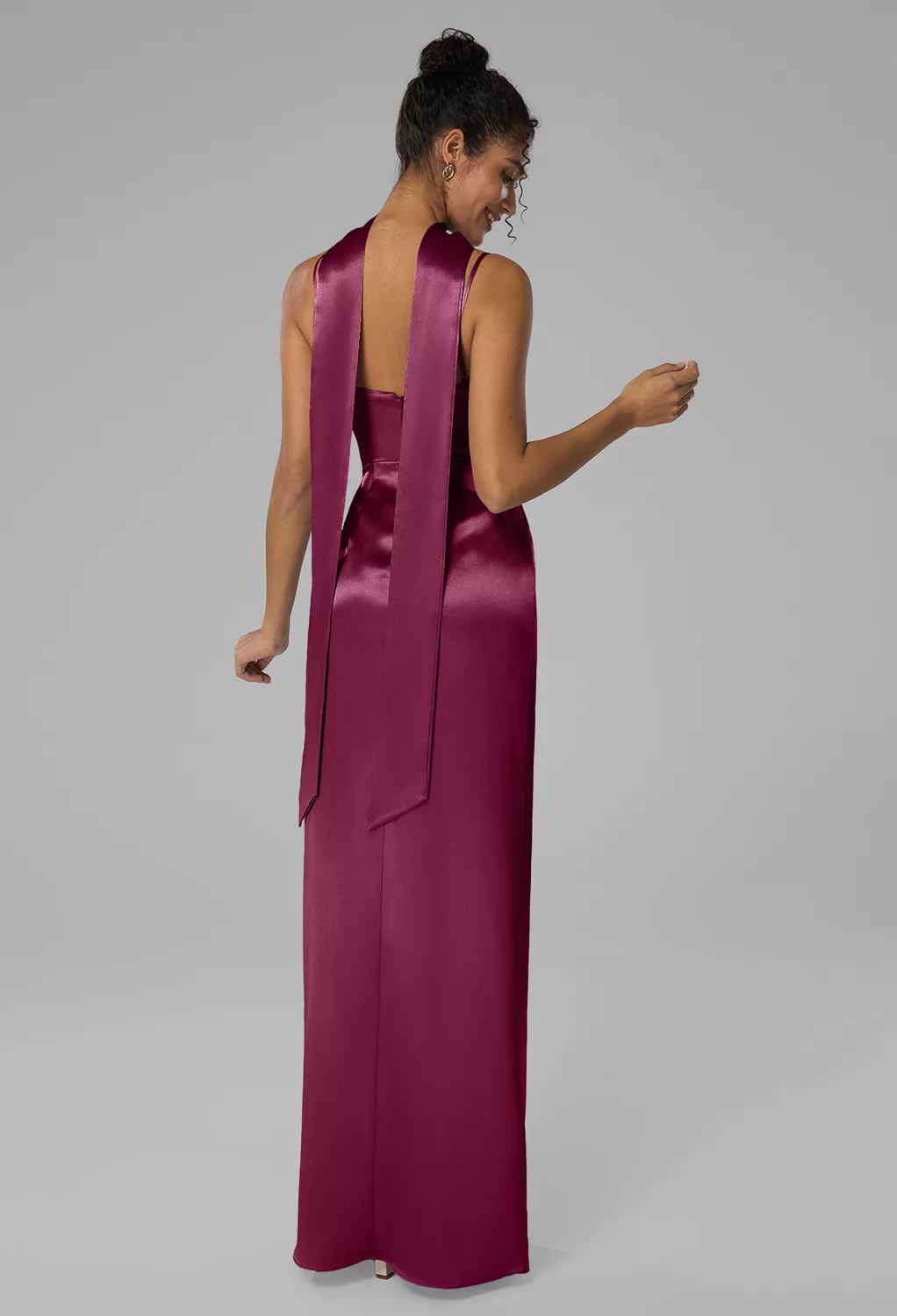 AW Delores Burgundy  Fall Wedding Guest Dresses